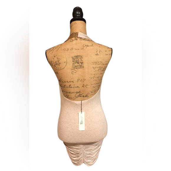 Sky Rhinestone One-Shoulder Ruched Mini Dress - Picture 5 of 9